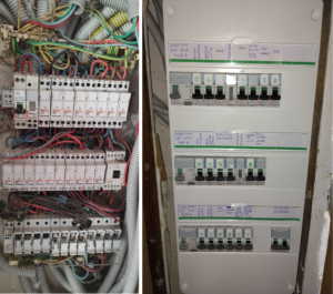 rénovation d'un tableau électrique par un électricien sur nantes